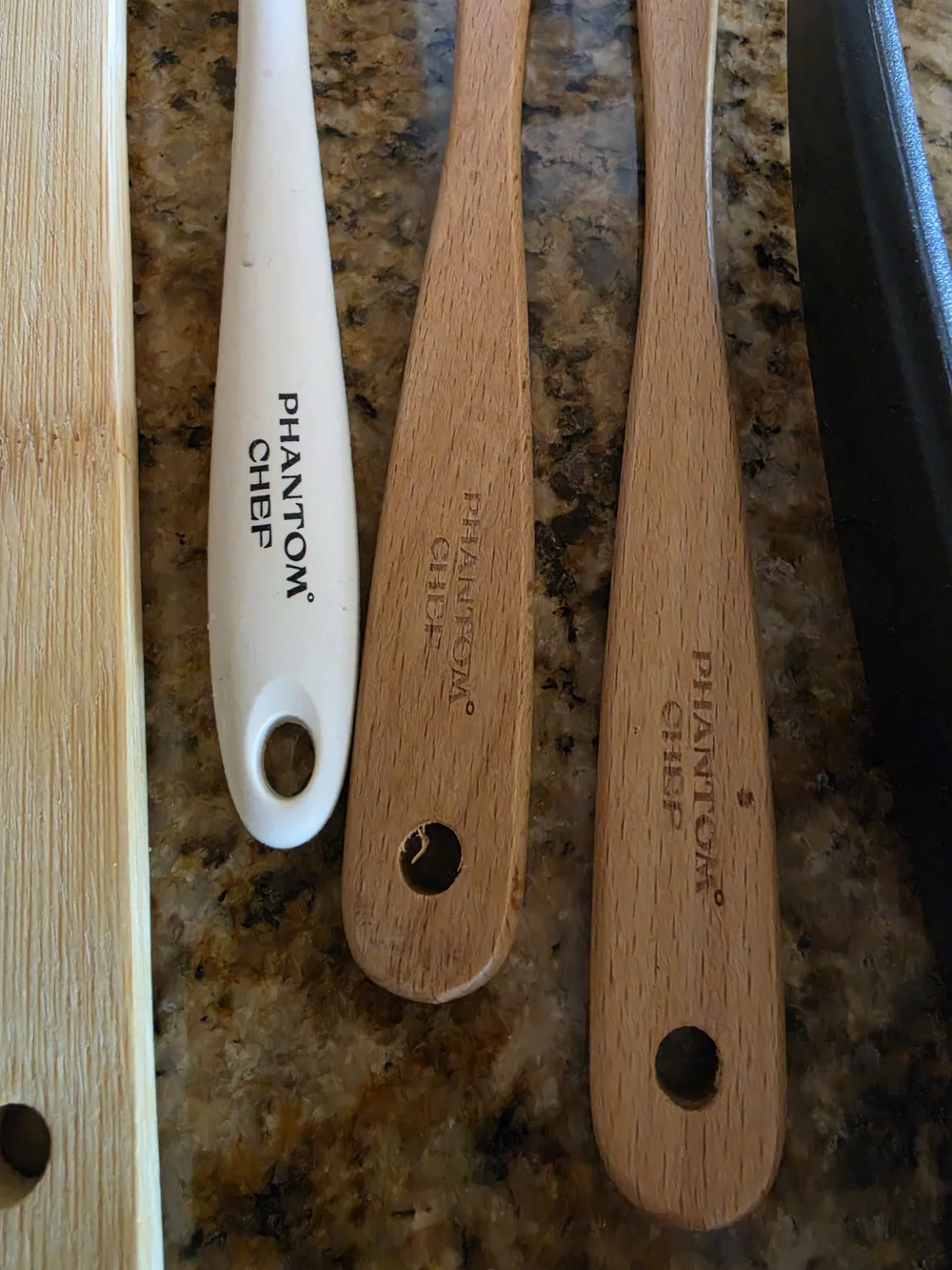 Vacu Vin Pineapple Slicer & Mixed Kitchen Utensil Set - Natural Wood Set/9 EUC